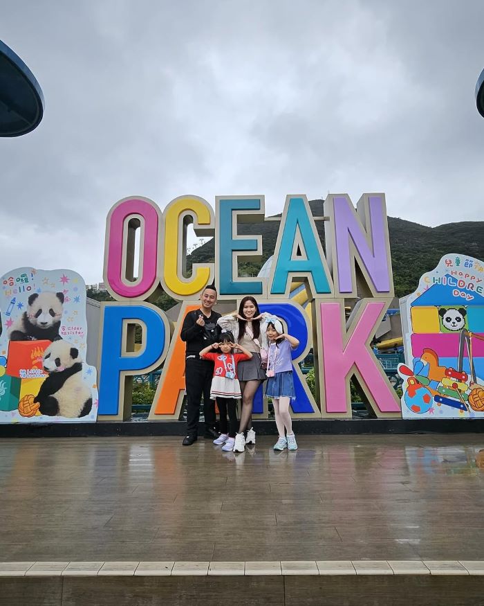 Gia đình có chuyến nghỉ dưỡng, vui chơi ở công viên Đại Dương