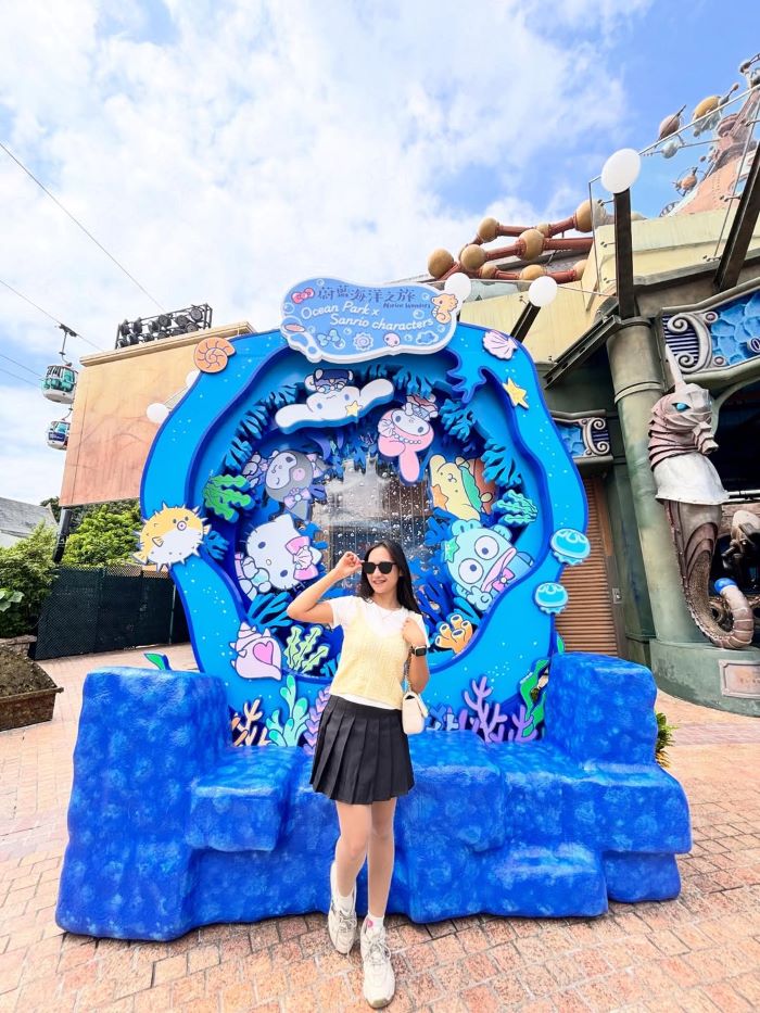 Có nhiều điểm check in trong công viên Ocean Park tuyệt đẹp