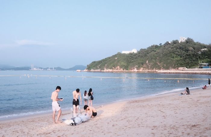 Không khí dễ chịu ở biển Cheung Chau