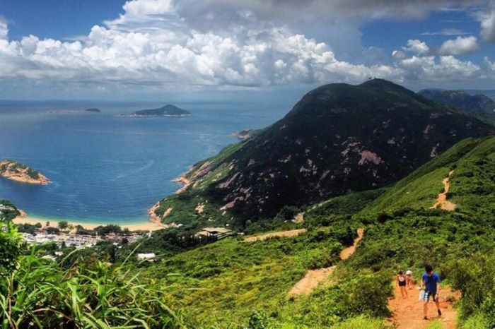 Con đường đi bộ trekking trên đảo Lamma